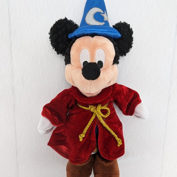 Disney Mickey Mouse Sorcerer's Apprentice Plush Stuffed Animal 14" Disneyland - Picture 2 of 9